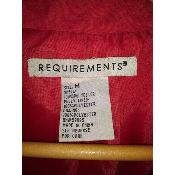 Requeriments Womens Jacket Medium RED - Picture 4 of 5